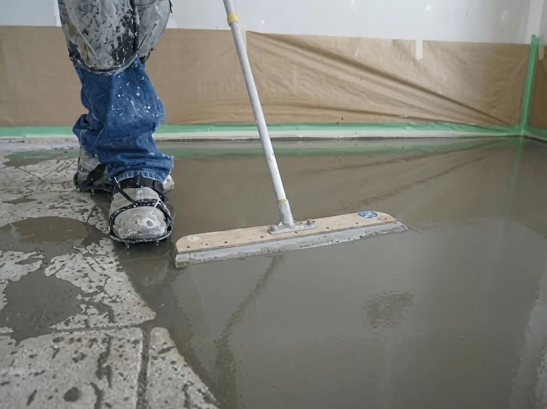 Uneven floor being professionally repaired in Raleigh, NC